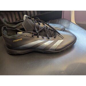 Adidas Predator League TF Soccer Shoes Black/Silver Mens Size 13 Turf Cleats Lig